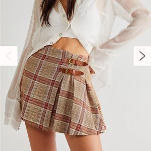 Bali Tai Plaid Mini Skirt